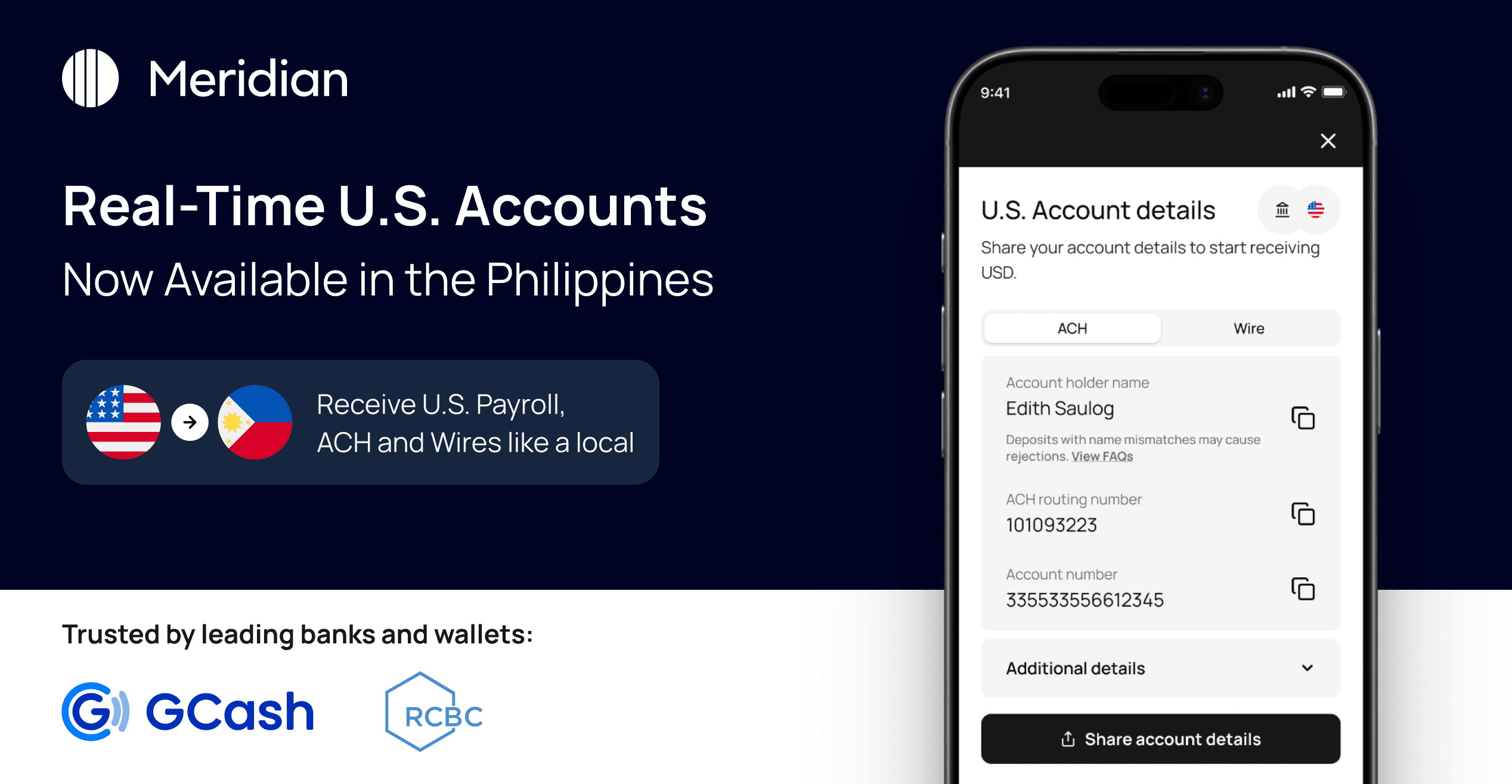 Meridian Launches U.S. Accounts in the Philippines: The Lowest-Cost Way to Receive Dollars